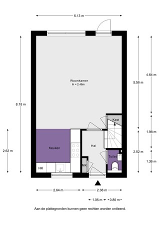 Floorplan - Scholekster 41, 3263 AK Oud-Beijerland